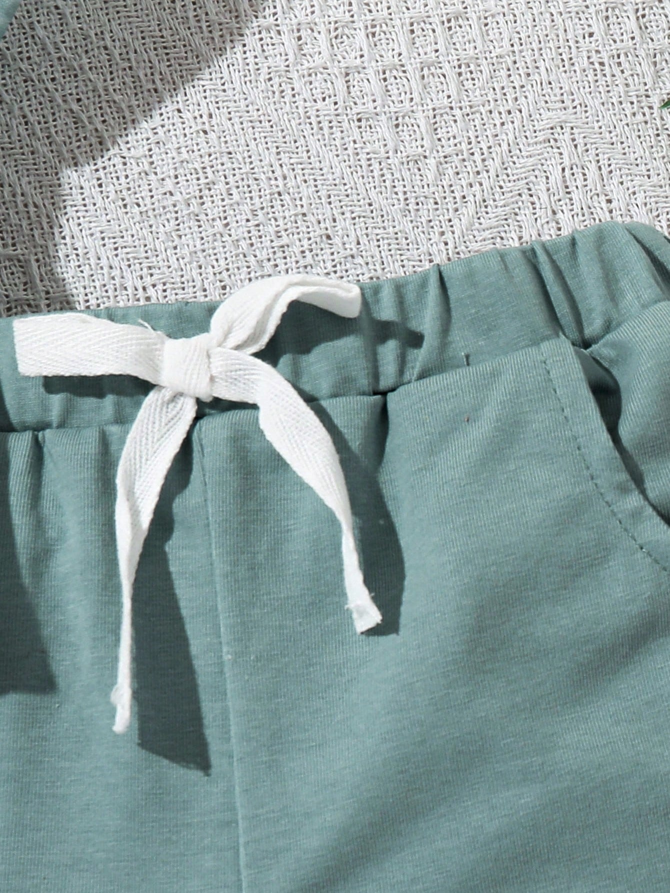 Baby Boys Tie-Dye Palm Print Tee & Shorts Set - Seafoam