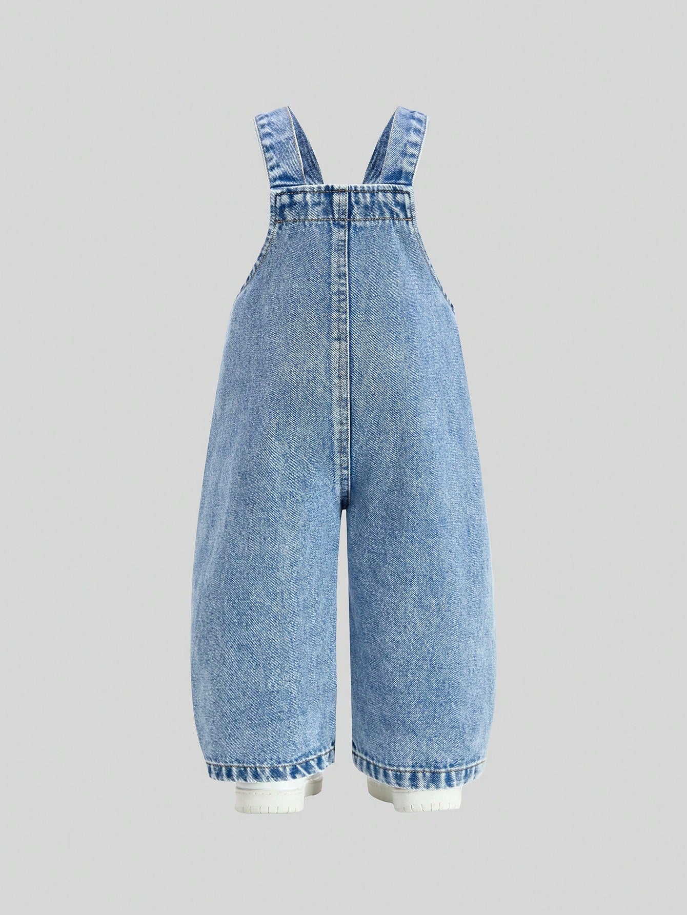 Girls Rainbow Graphic Ripped Denim Bib Overall - Chambray | 21 Cent...