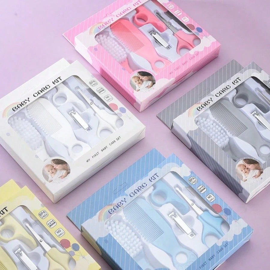 6pcs Baby Boys Grooming & Nail Care Kit - Ivory | 21 Century Kids