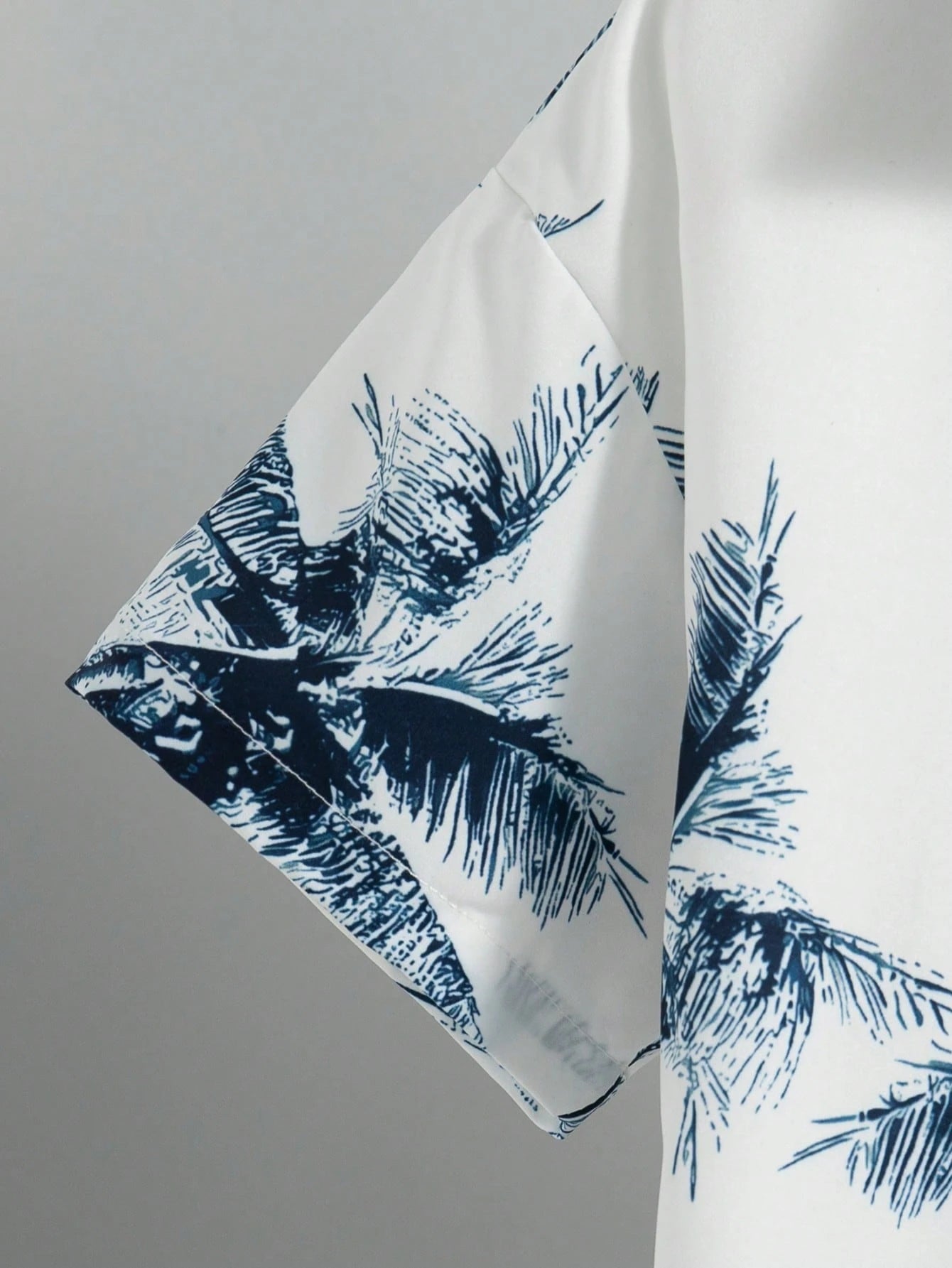 2pcs Big Boys Palm Print Shirt & Shorts Set - Ivory | 21 Century Kids