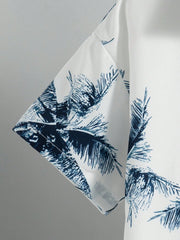 2pcs Big Boys Palm Print Shirt & Shorts Set - Ivory | 21 Century Kids