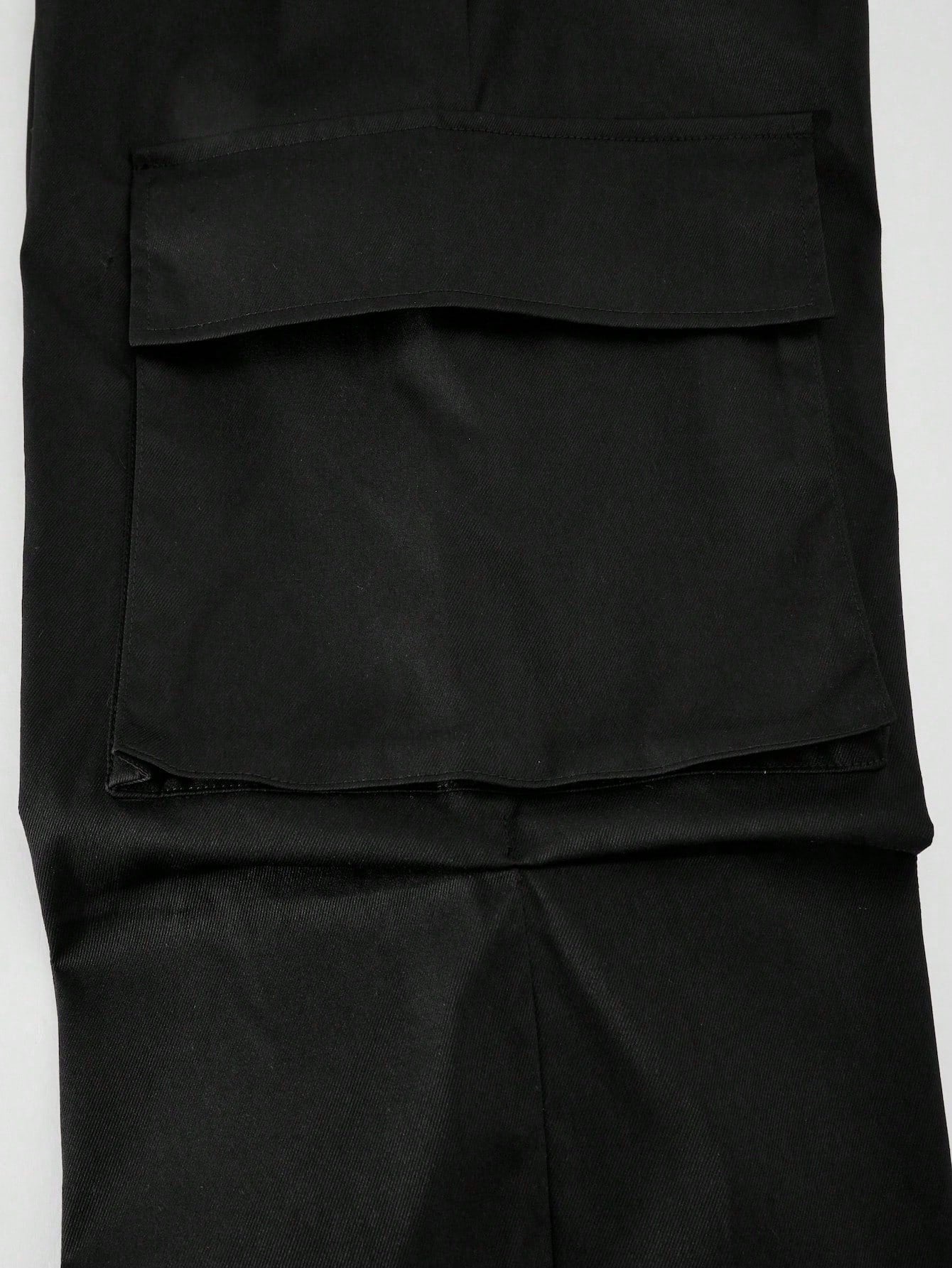Girls Wide-Leg Cargo Pocket Trousers - Onyx | 21 Century Kids