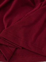 2pcs Girls Lapel Vest & Cami Dress Set - Claret | 21 Century Kids