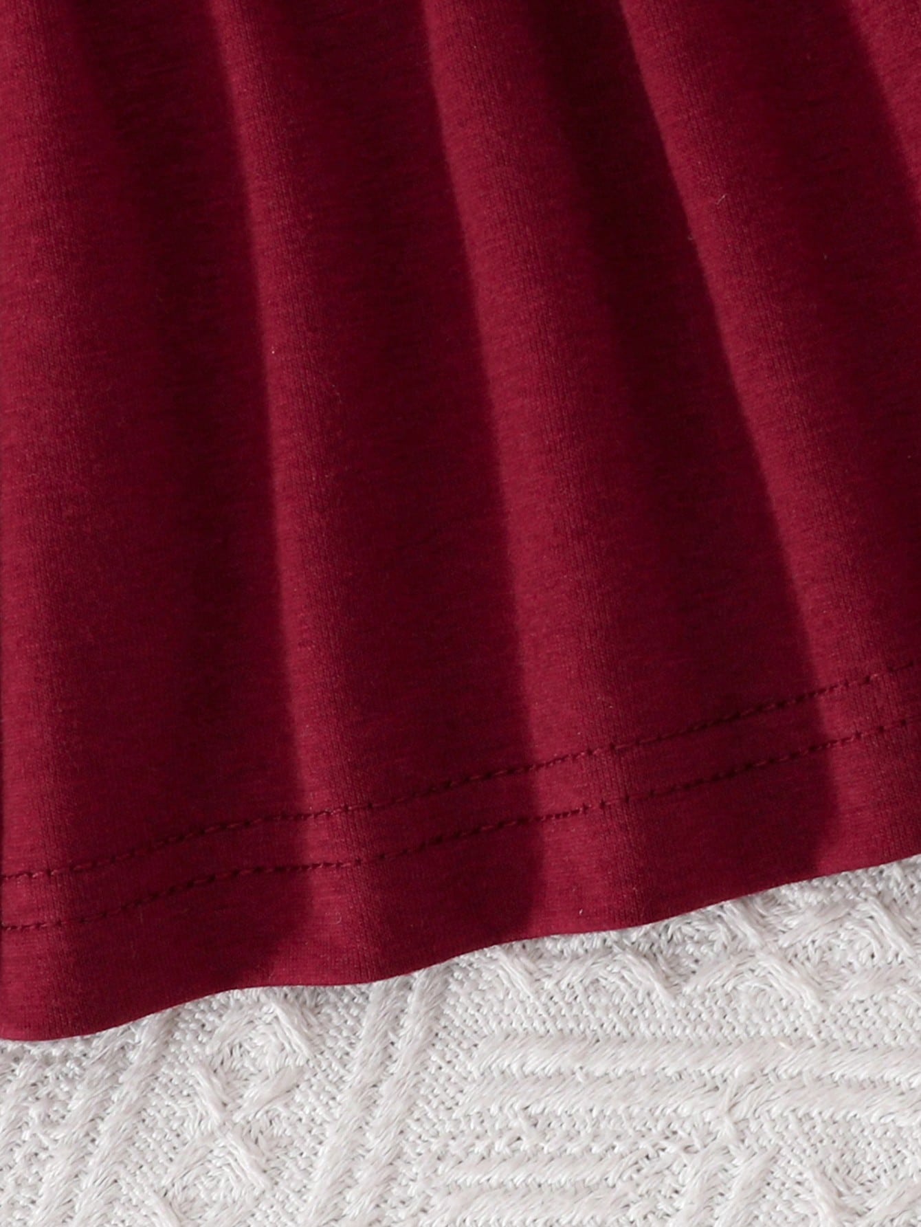 2pcs Girls Lapel Vest & Cami Dress Set - Claret | 21 Century Kids