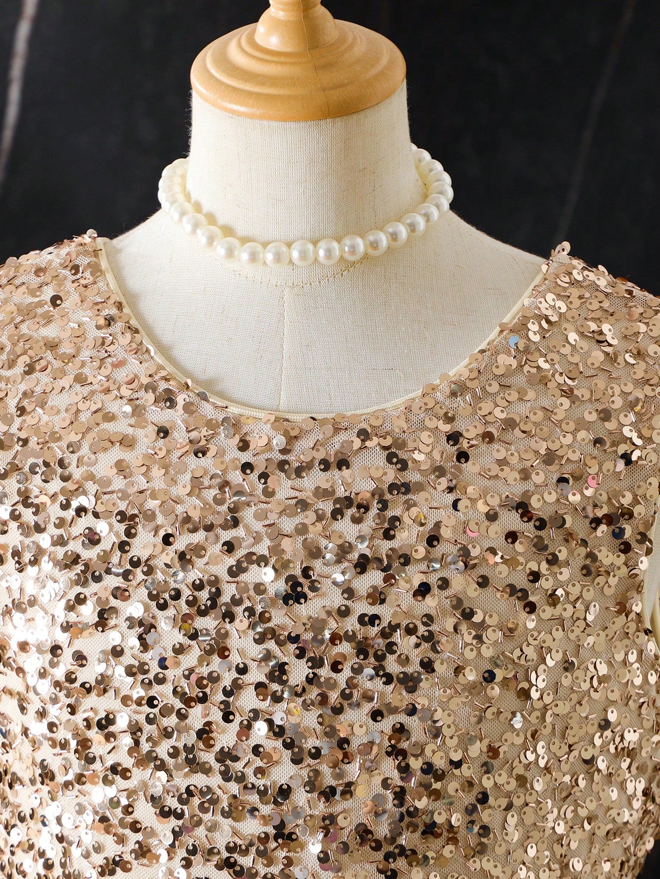 Big Girls Sequin Bodice Tiered Tulle Party Dress - Ivory | 21 Centu...