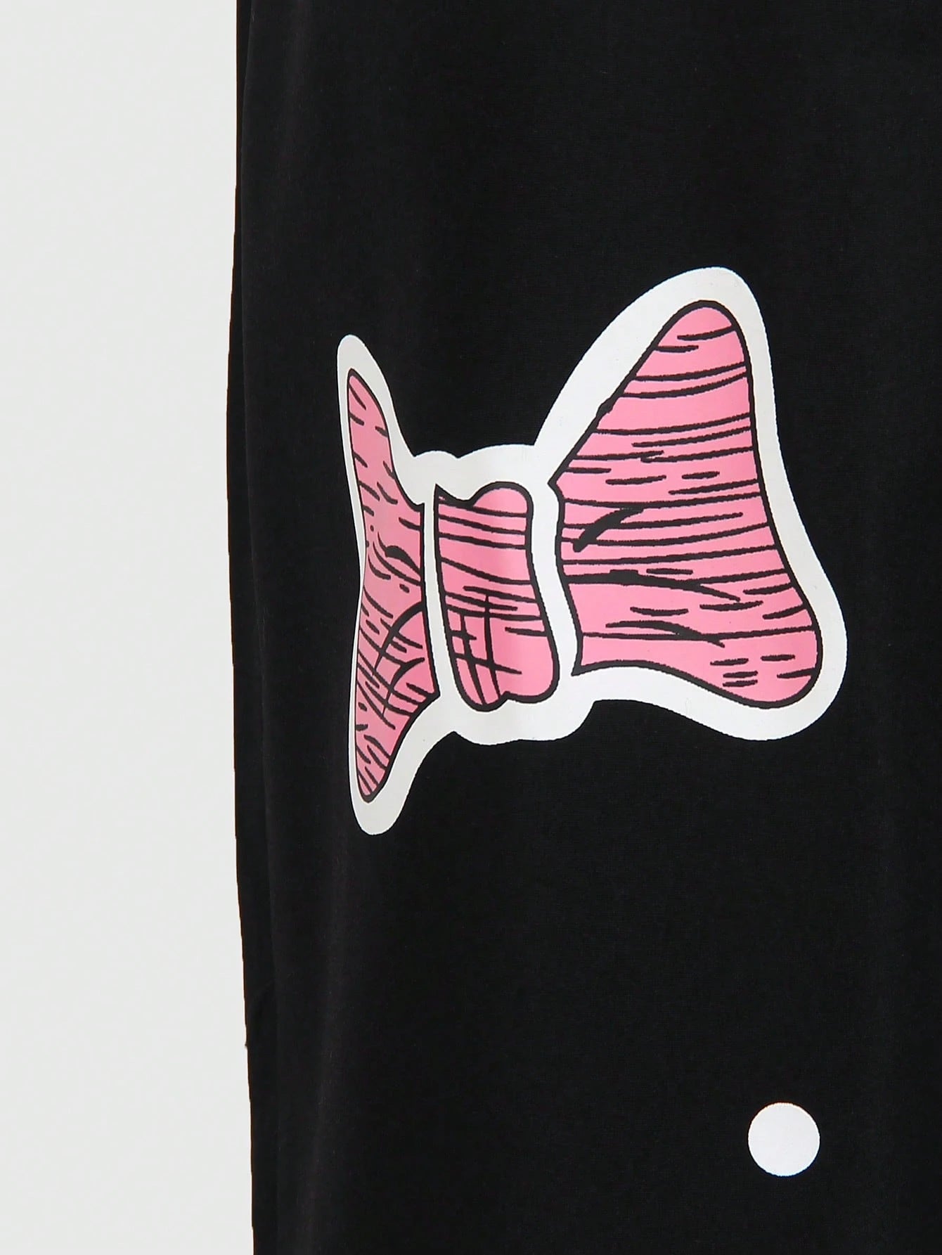 Big Girls Y2K Graffiti Cat Print Wide-Leg Bib Overall - Onyx | 21 C...