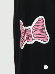 Big Girls Y2K Graffiti Cat Print Wide-Leg Bib Overall - Onyx | 21 C...