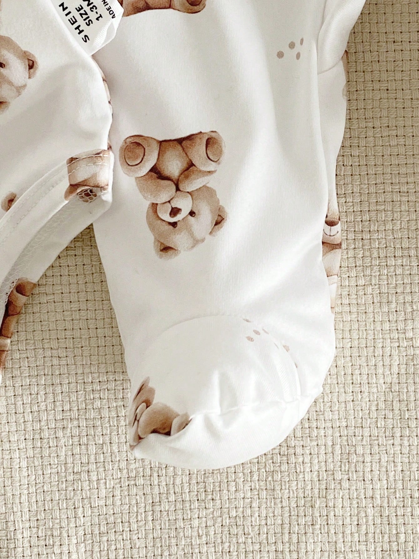 3pcs Baby Boys Teddy Bear Bodysuit, Footed Pants & Bear Ear Hat Set...