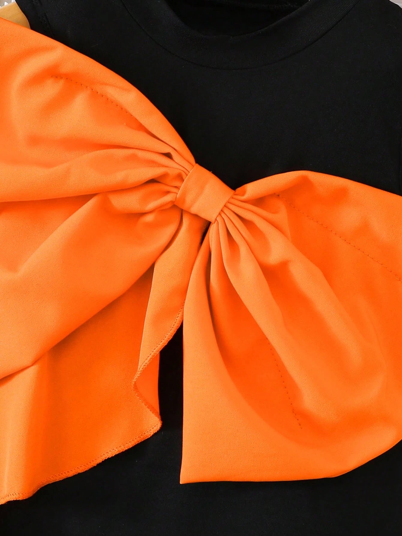 Girls Colorblock Bow Detail Sleeveless Mini Dress - Onyx | 21 Centu...