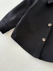 Boys Button-Front Overshirt Chest Pocket Jacket - Onyx | 21 Century...