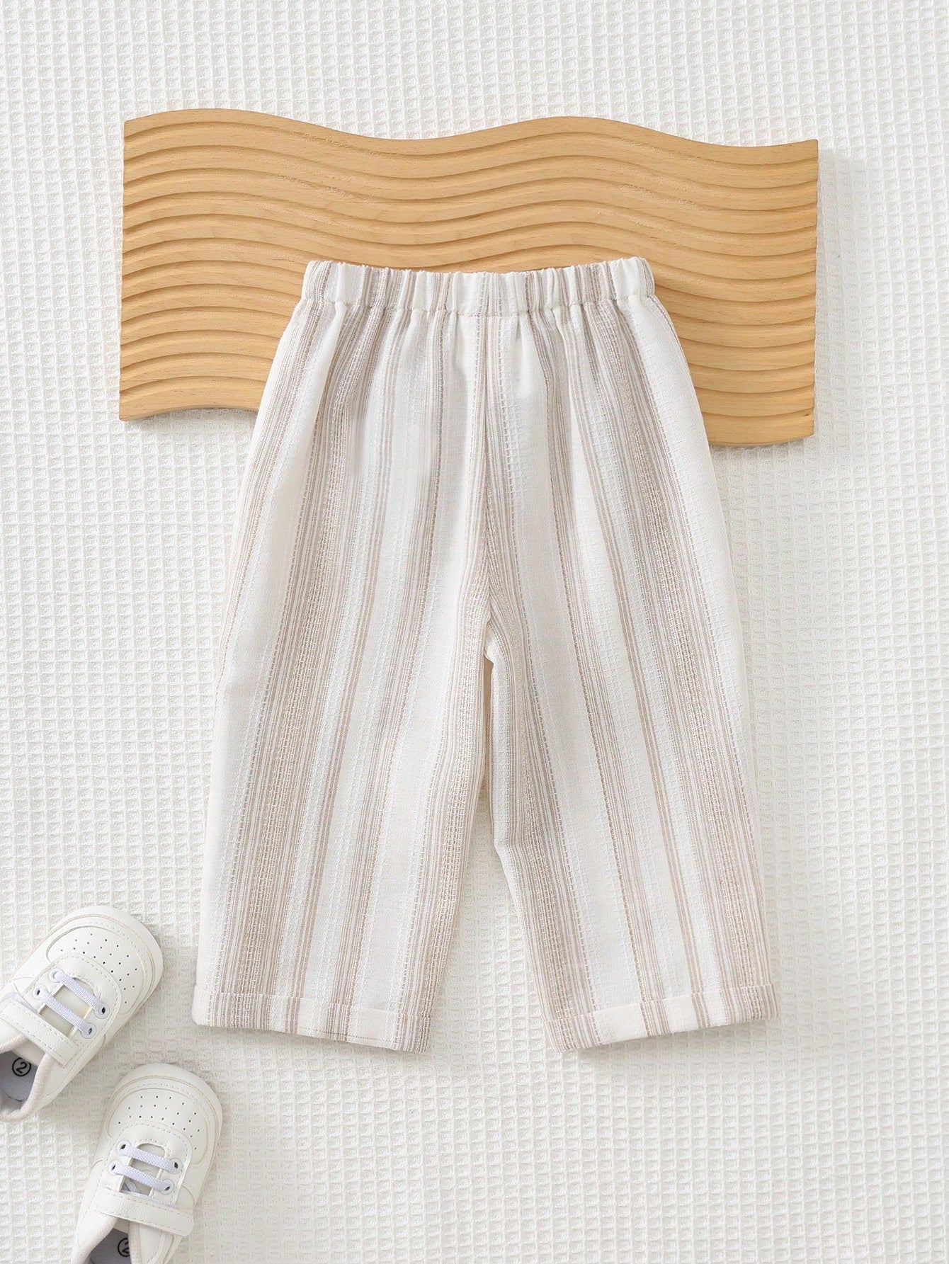Boys Striped Linen-Cotton Drawstring Wide-Leg Trousers - Ecru | 21 ...