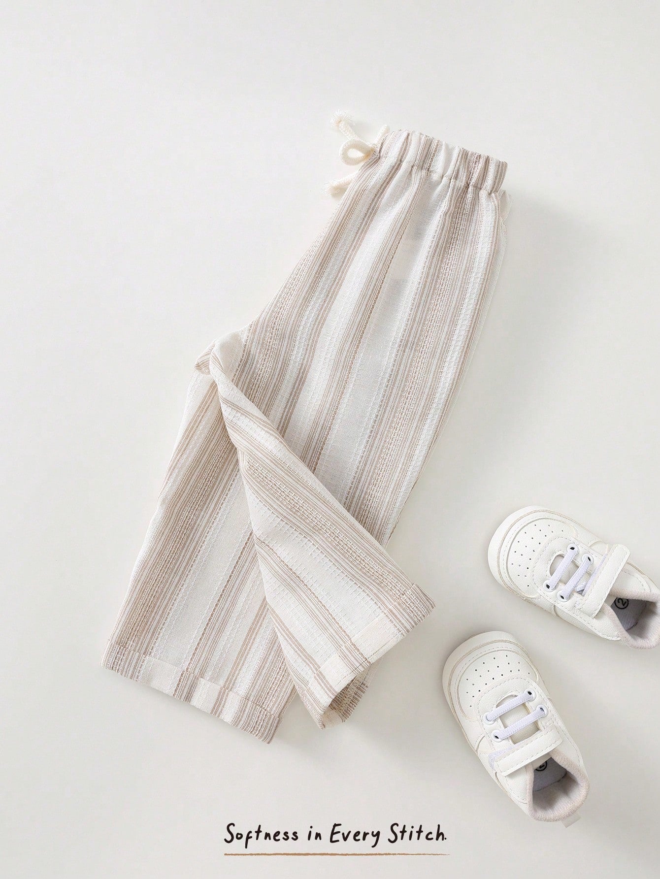 Boys Striped Linen-Cotton Drawstring Wide-Leg Trousers - Ecru | 21 ...