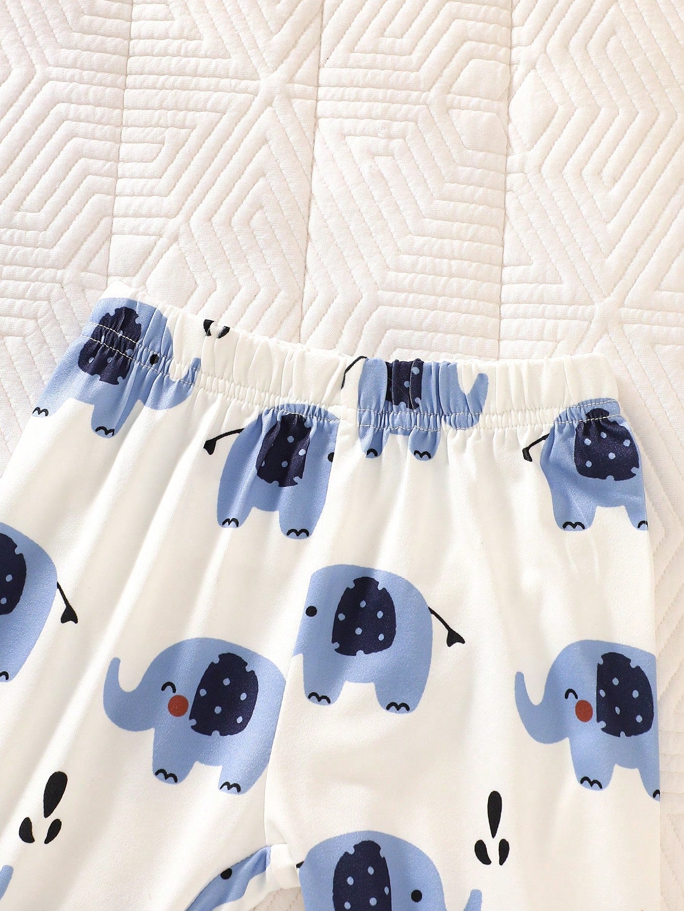 5pcs Baby Boys Elephant Print Bodysuit & Pants Set - Cerulean | 21 ...