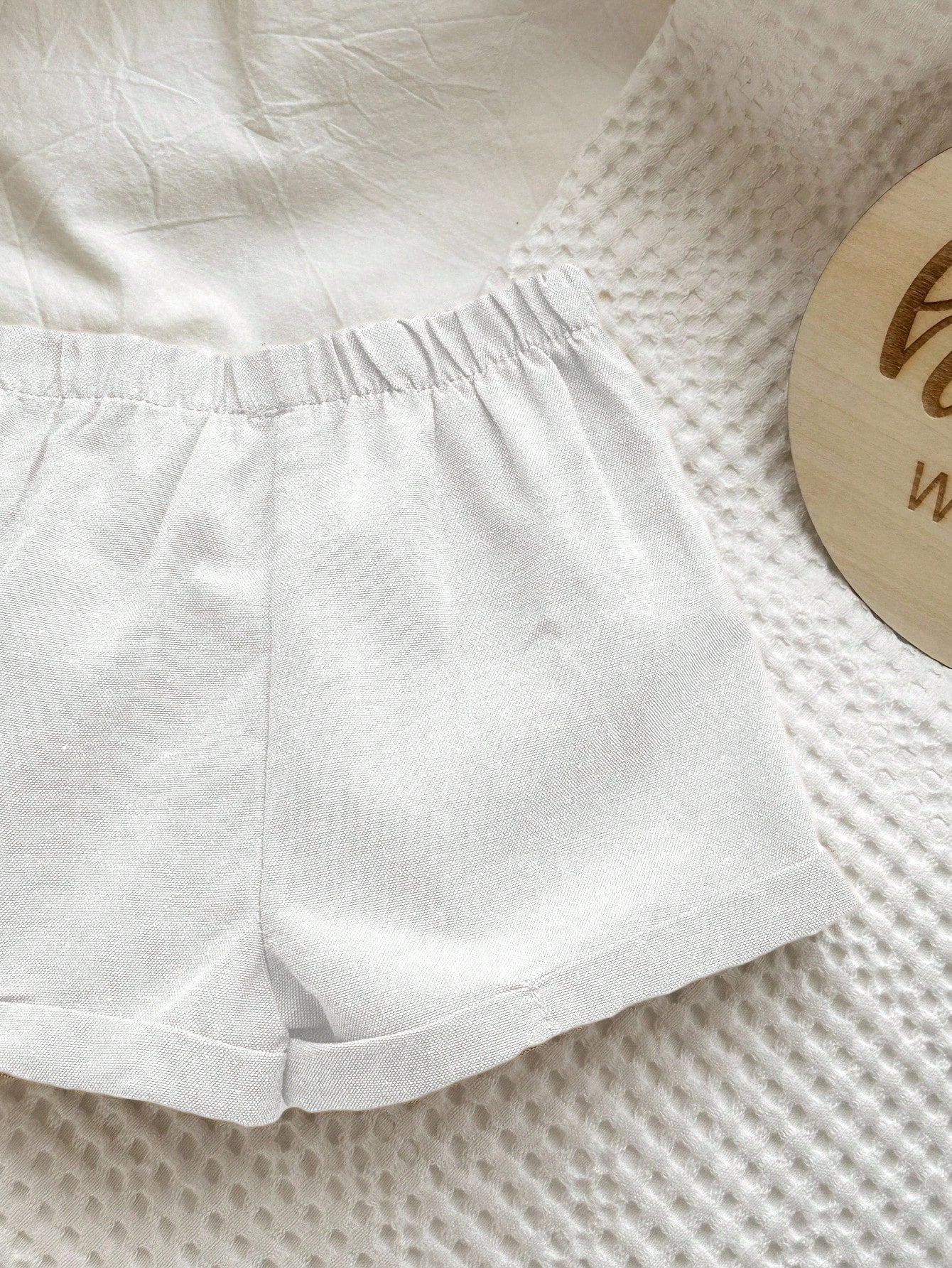 Baby Boys Muslin Button-Down Shirt & Shorts Set - Powder Blue
