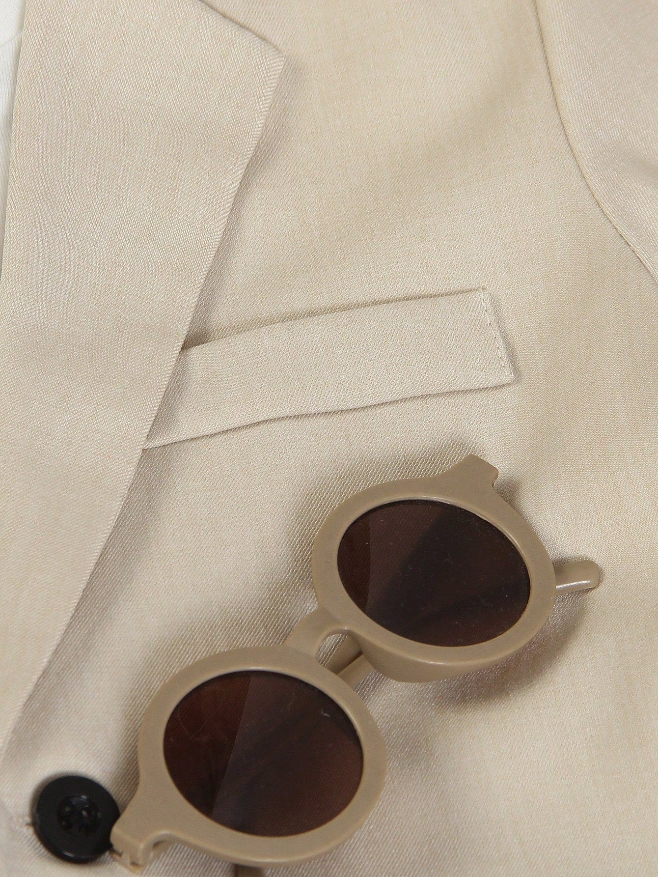 2pcs Big Boys Blazer Jacket & Shorts Set - Ivory