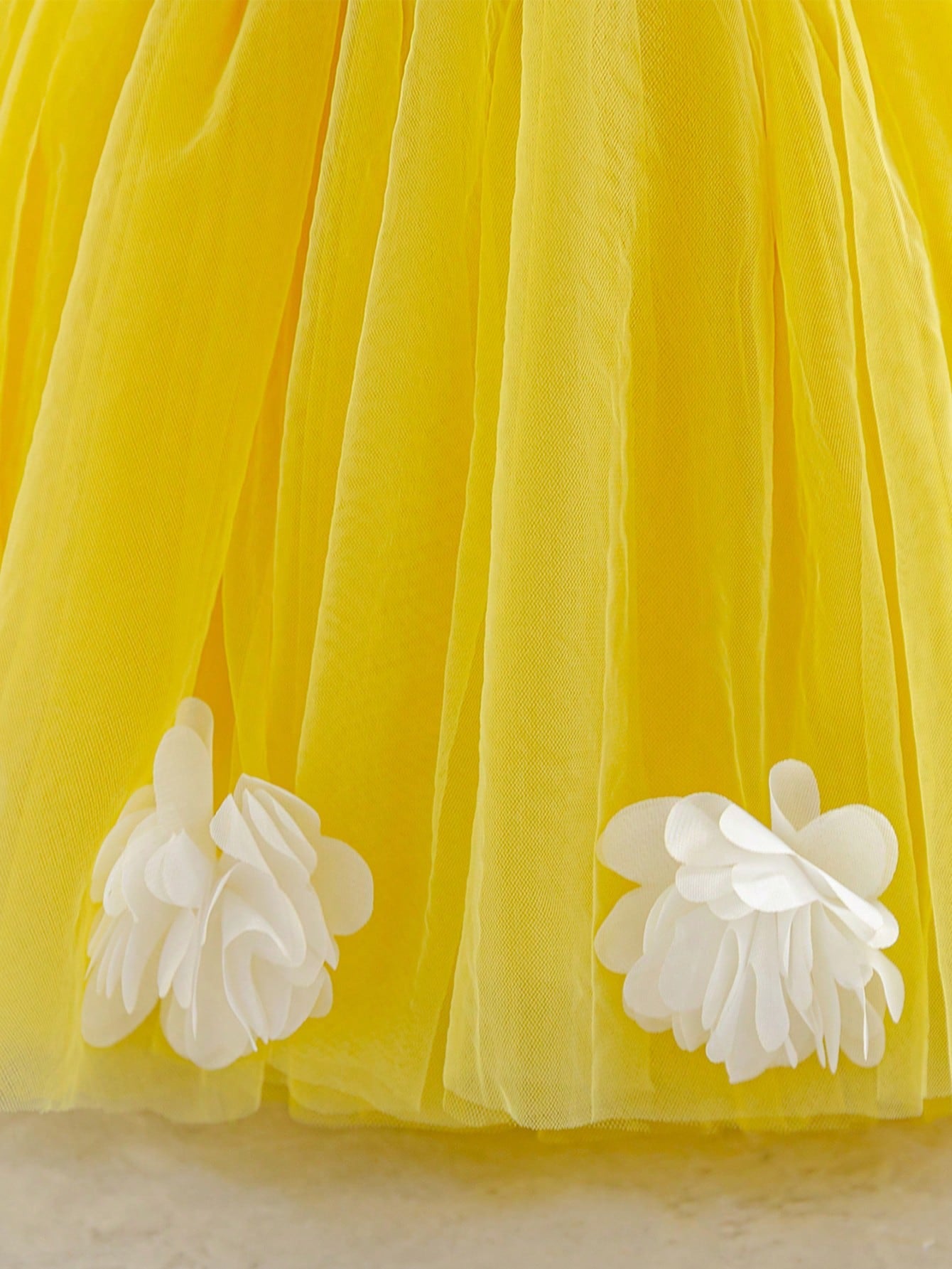 2pcs Girls Daisy Appliqué Tulle Ball Gown & Headband - Buttercup | ...