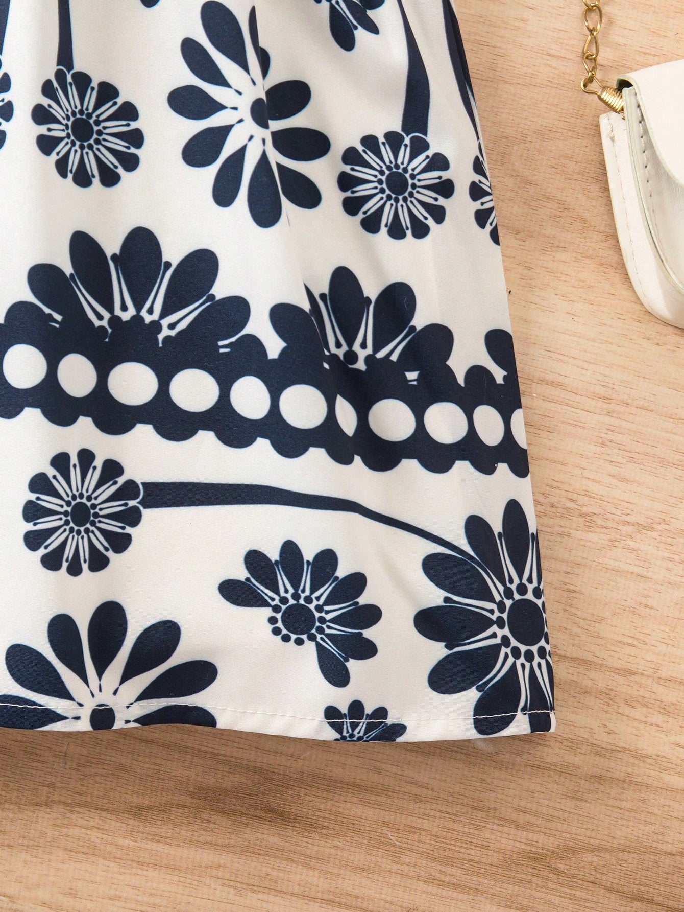Girls Floral Print Spaghetti Strap Flared Sundress - Ivory | 21 Cen...