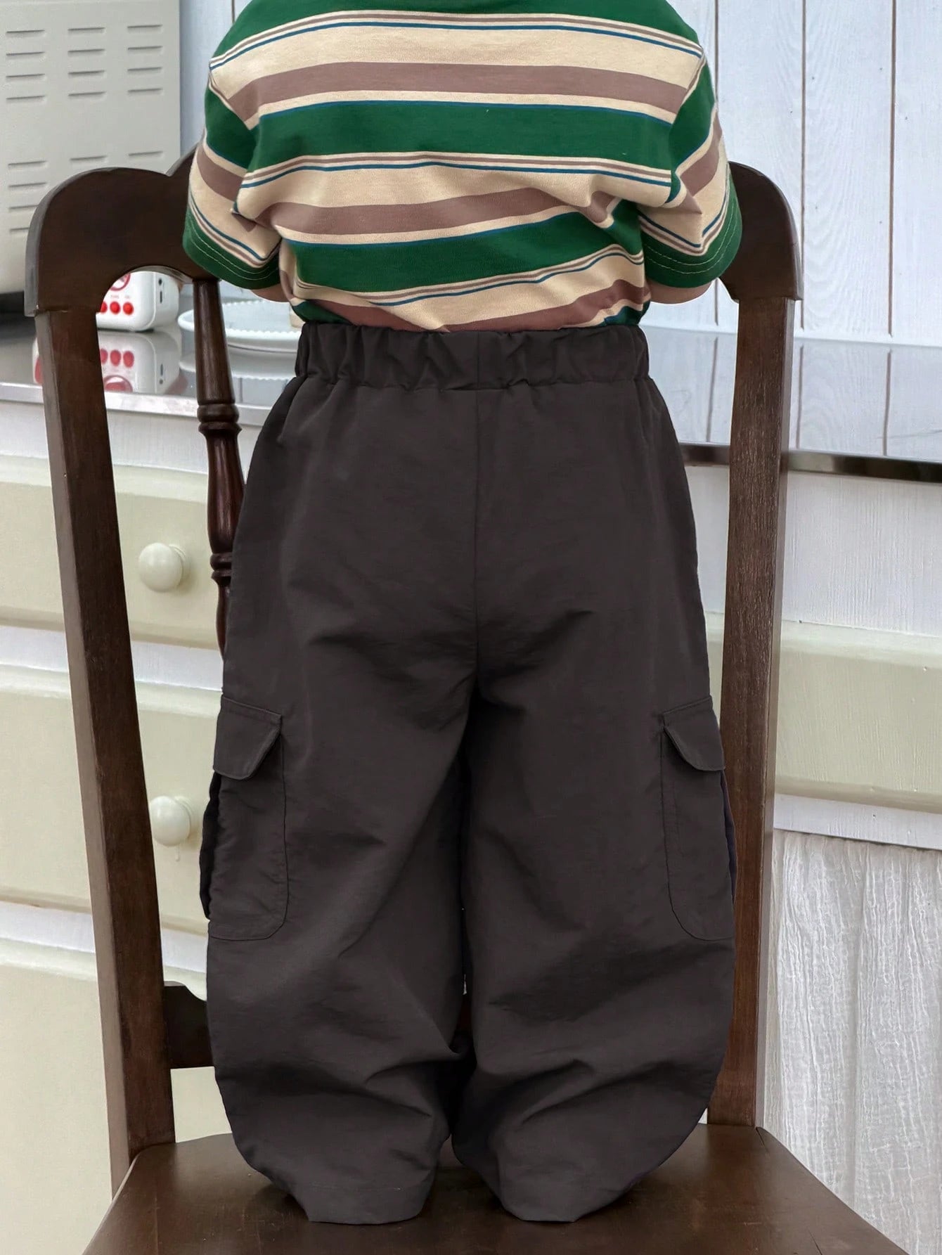 Boys Wide-Leg Cargo Pants - Graphite | 21 Century Kids