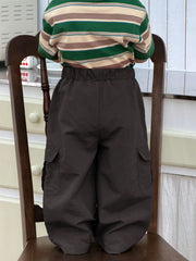 Boys Wide-Leg Cargo Pants - Graphite | 21 Century Kids