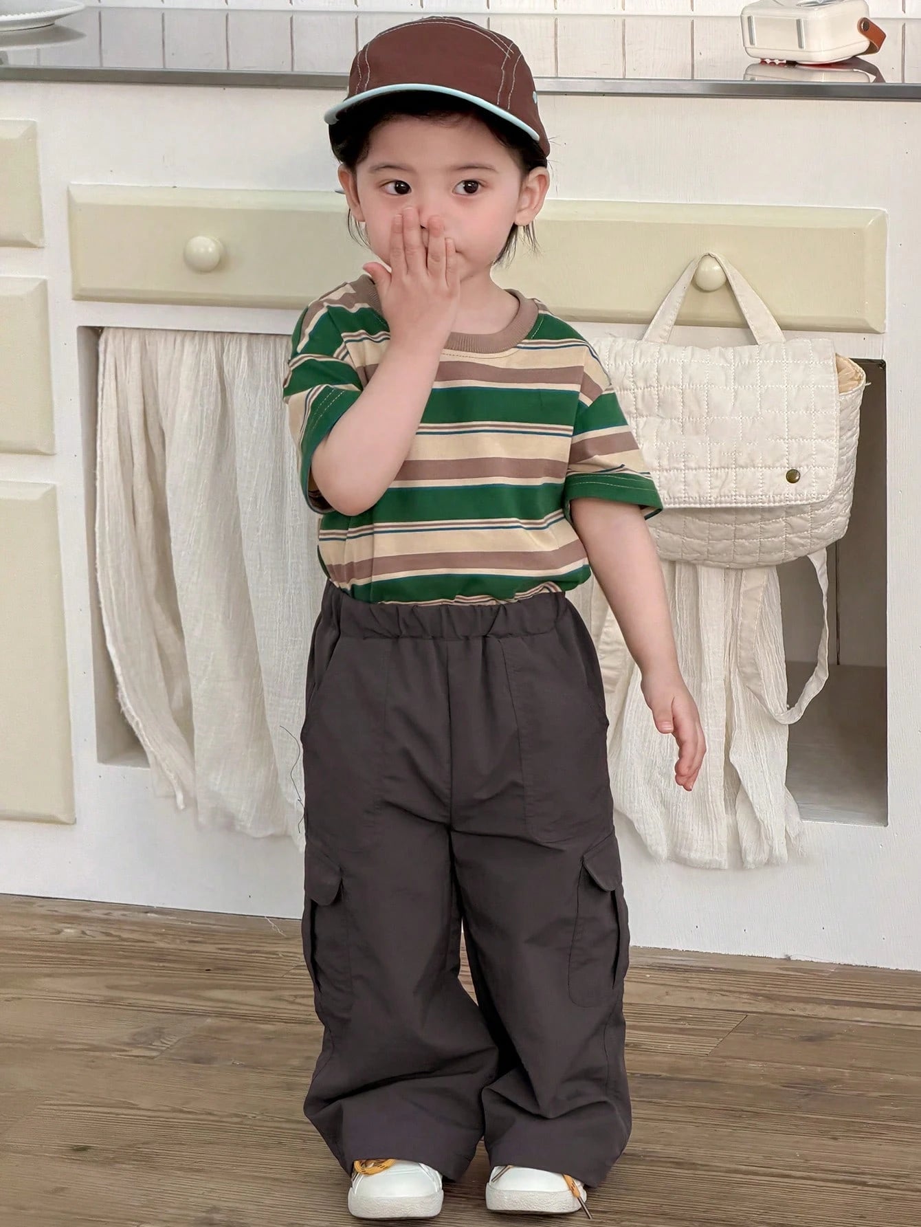 Boys Wide-Leg Cargo Pants - Graphite | 21 Century Kids