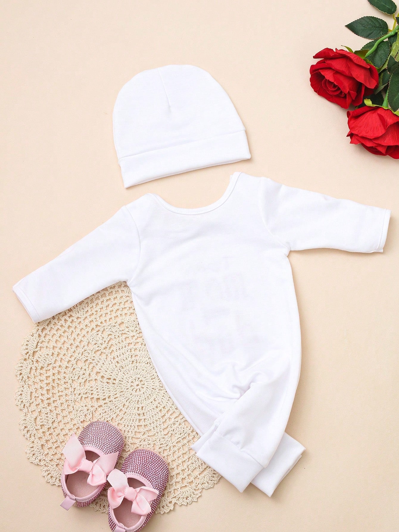Baby Boys I Love Mom and Dad Romper Set - Ivory