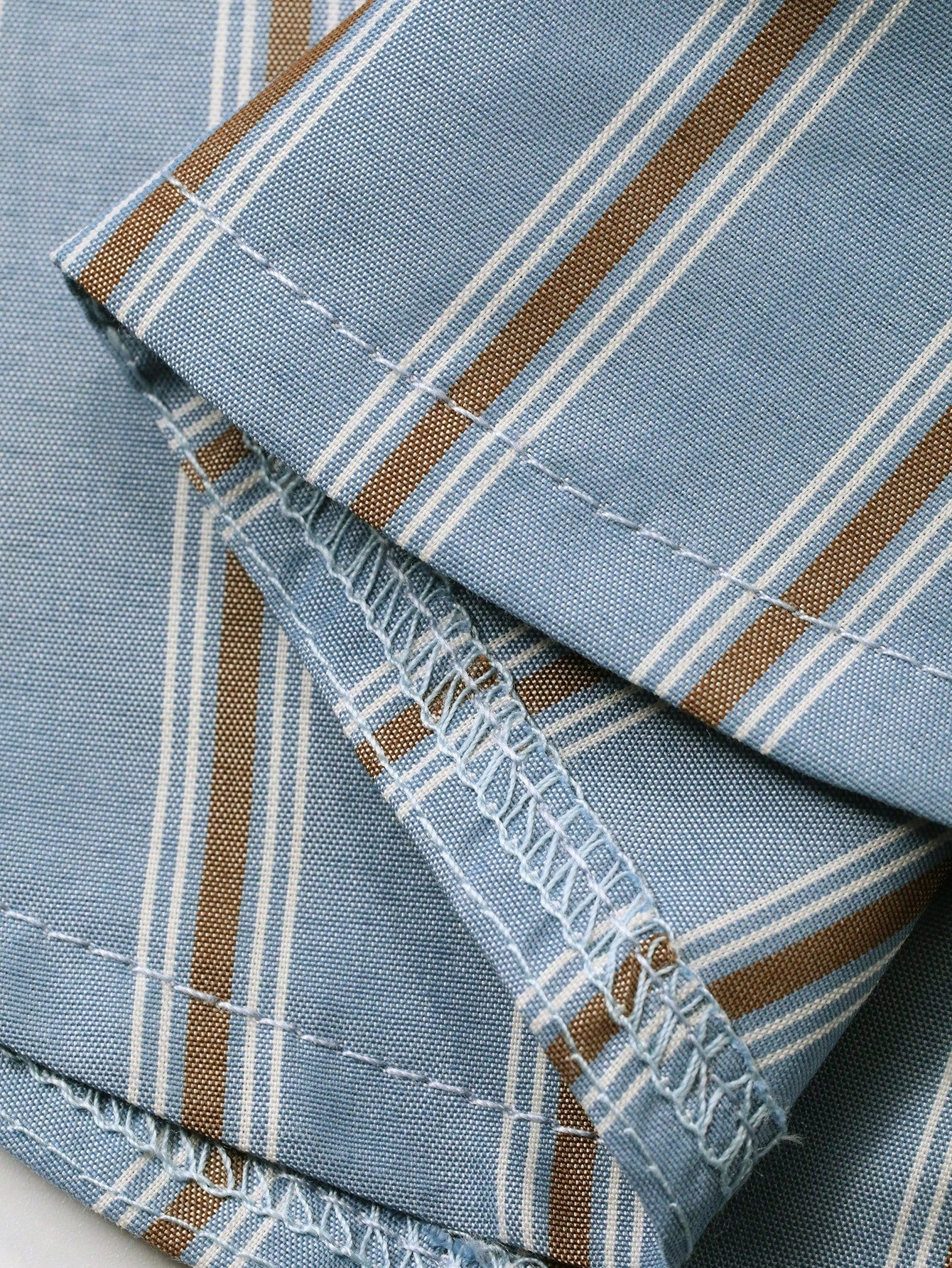 Boys Striped Scallop-Trim Button-Front Shirt - Slate | 21 Century Kids
