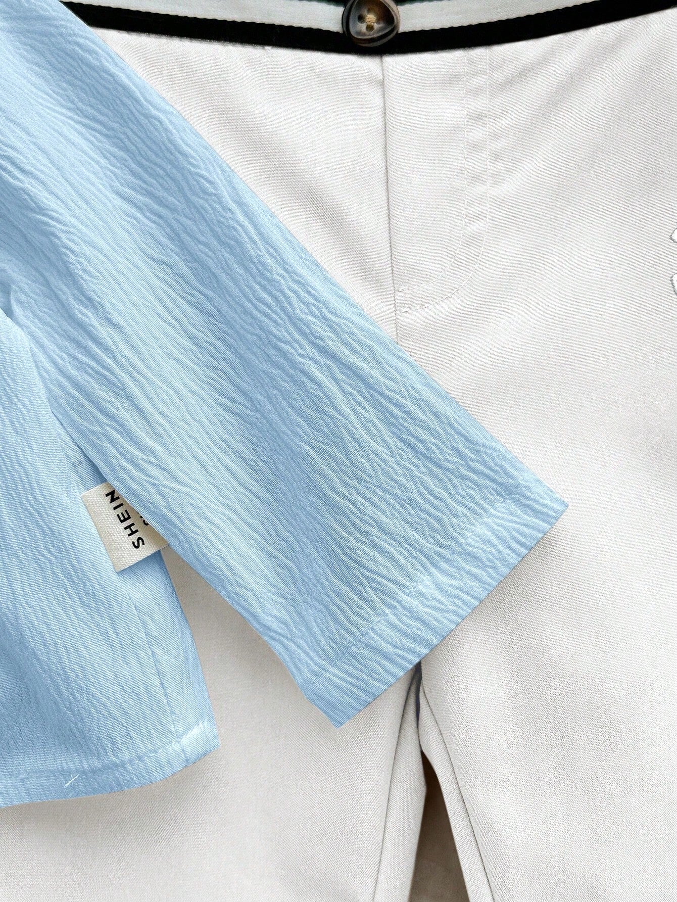 2pcs Baby Boys Polo Shirt & Trousers Set - Powder Blue | 21 Century...