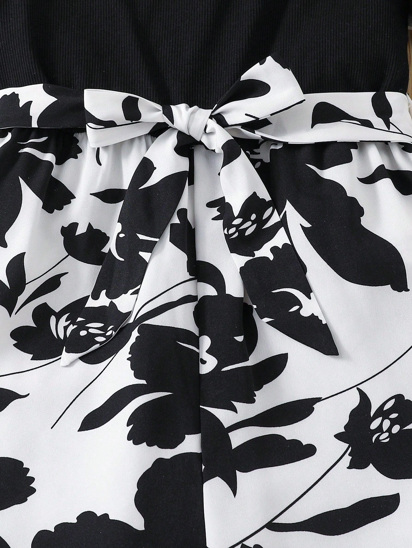 Big Girls Puff Sleeve Floral Print Wide-Leg Jumpsuit - Onyx | 21 Ce...