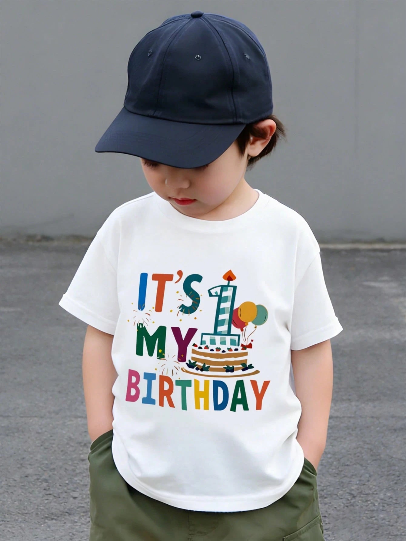 Boys It's My Birthday Graphic T-Shirt - Ivory | 21 Century Kids