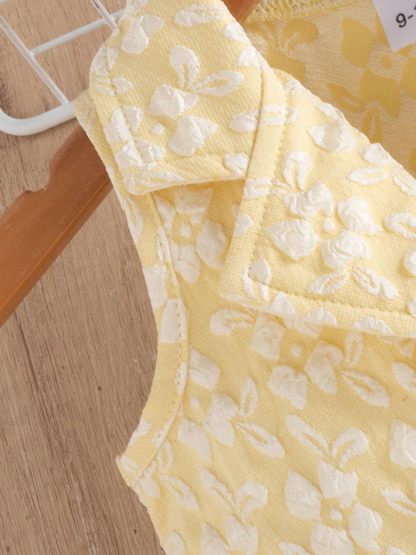 Baby Girls 3D Floral Lapel Romper & Bucket Hat - Buttercup