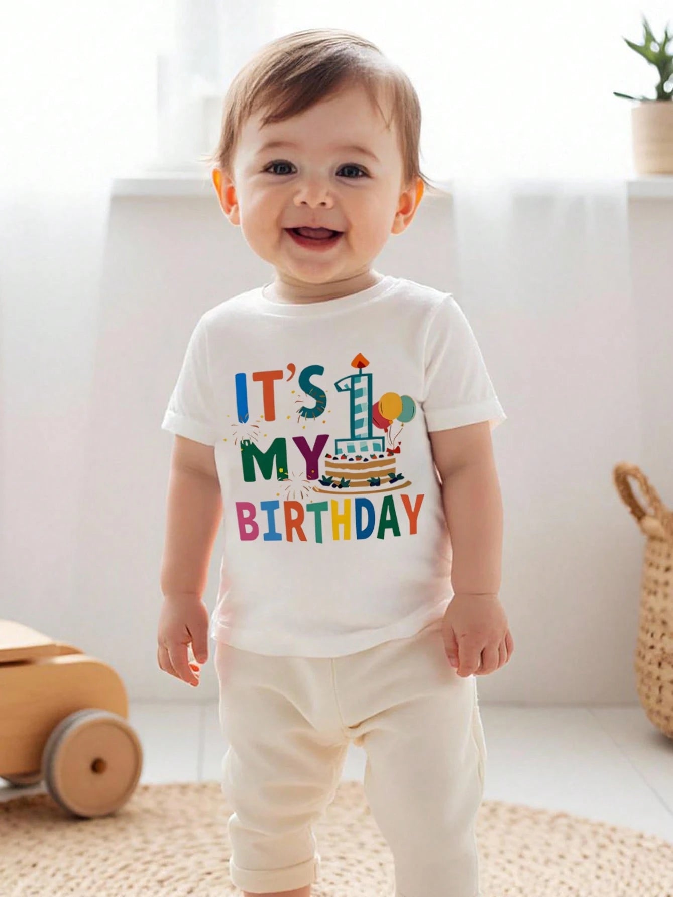 Boys It's My Birthday Graphic T-Shirt - Ivory | 21 Century Kids