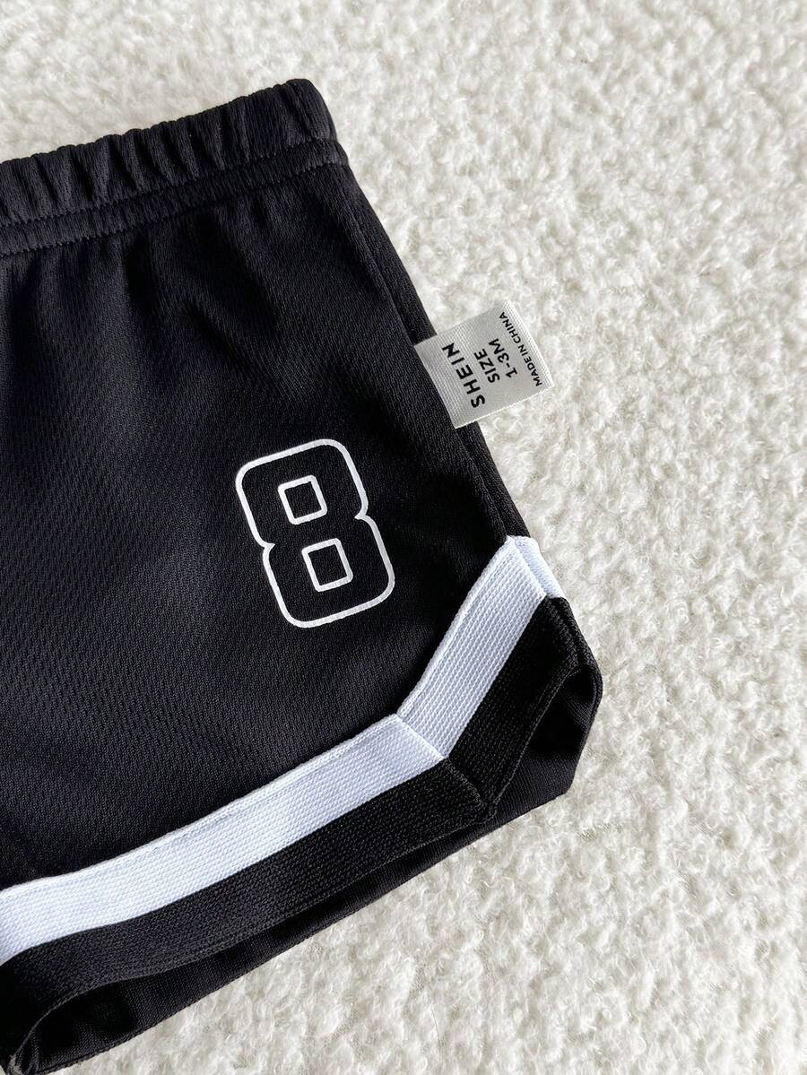 2pcs Baby Boys Los Angeles Baseball Jersey & Shorts Set - Ivory | 2...
