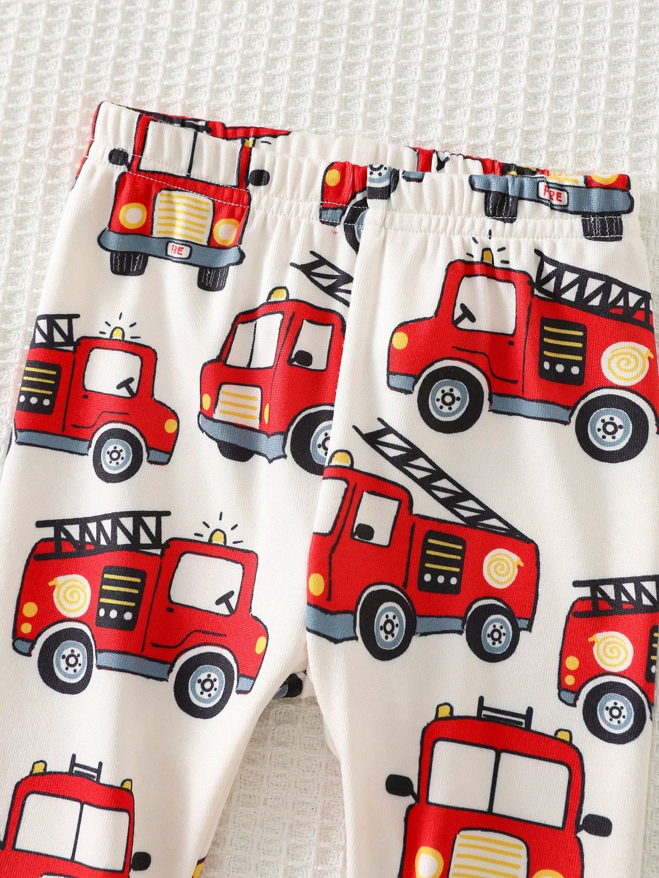 Boys Fire Truck Print Knit Top & Pants Set - Isabelline