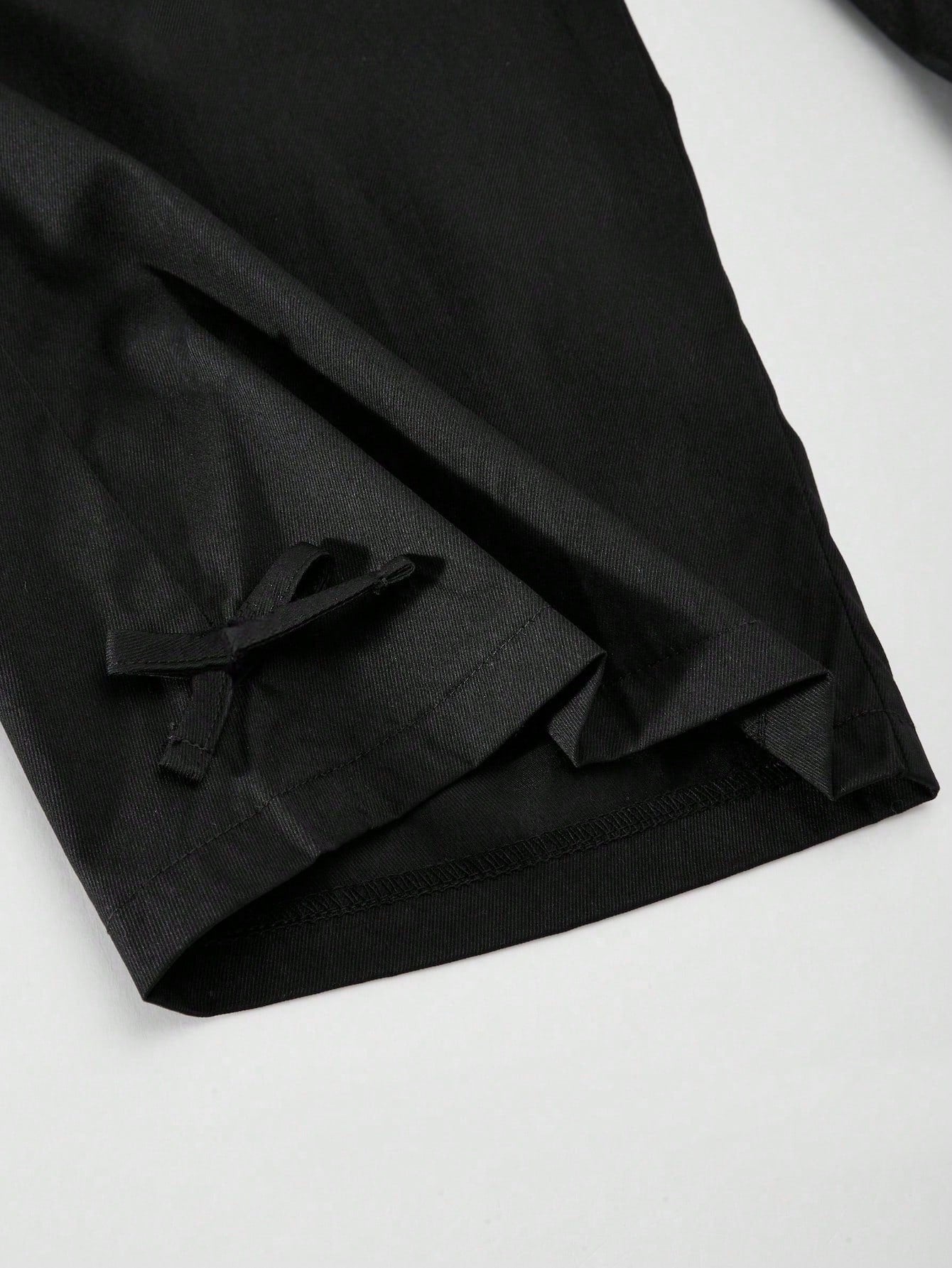 Girls Wide-Leg Cargo Pocket Trousers - Onyx | 21 Century Kids