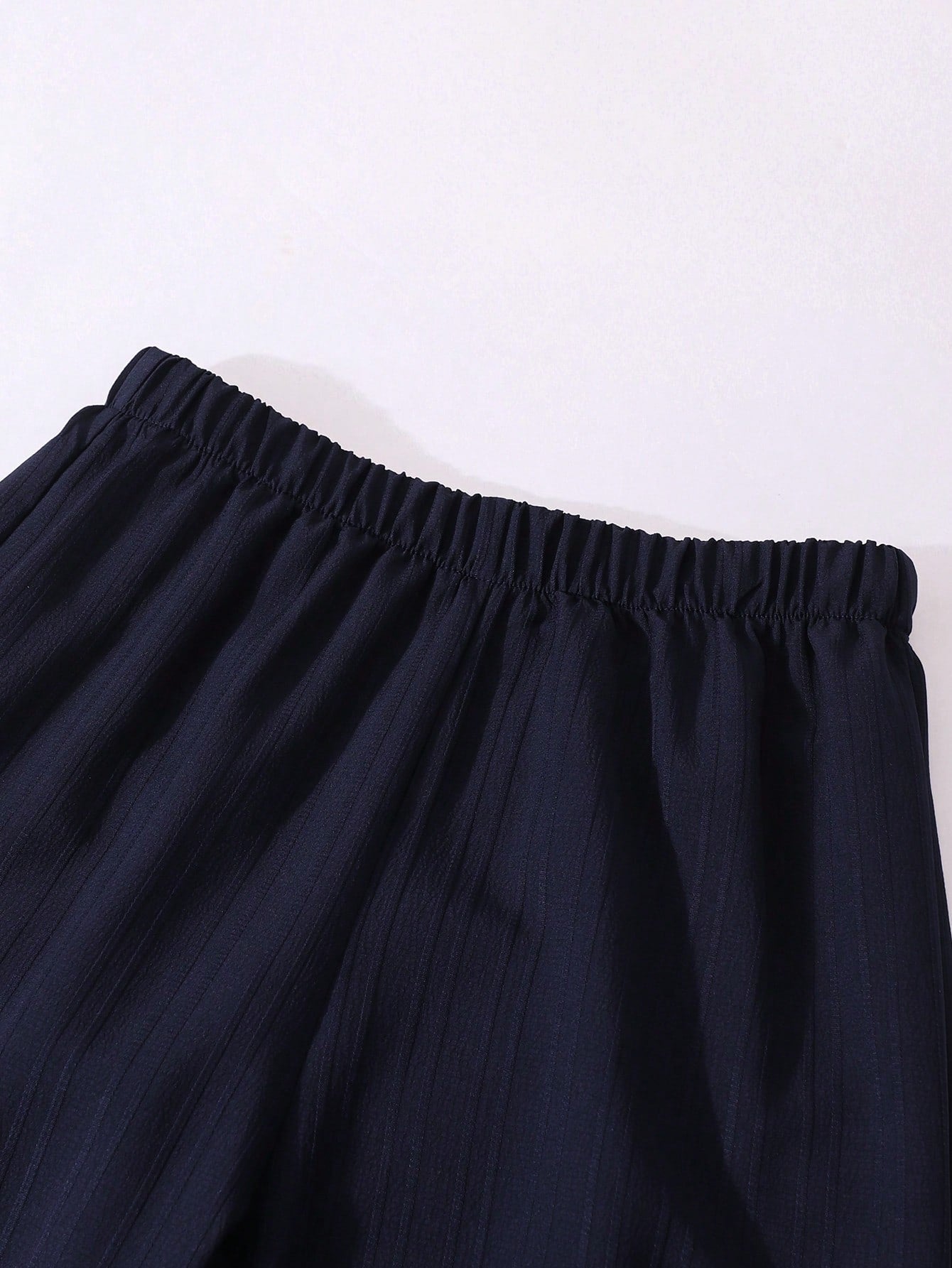 2pcs Girls Bow-Tie Peplum Top & Wide-Leg Pants Set - Midnight | 21 ...