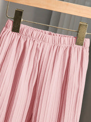 Little Boys Textured Stand Collar Shirt & Trousers Set - Blush