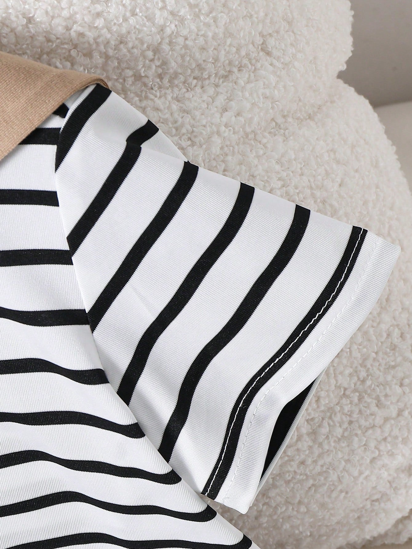 3pcs Boys Striped Sailor Tee & Shorts Set - Ivory | 21 Century Kids