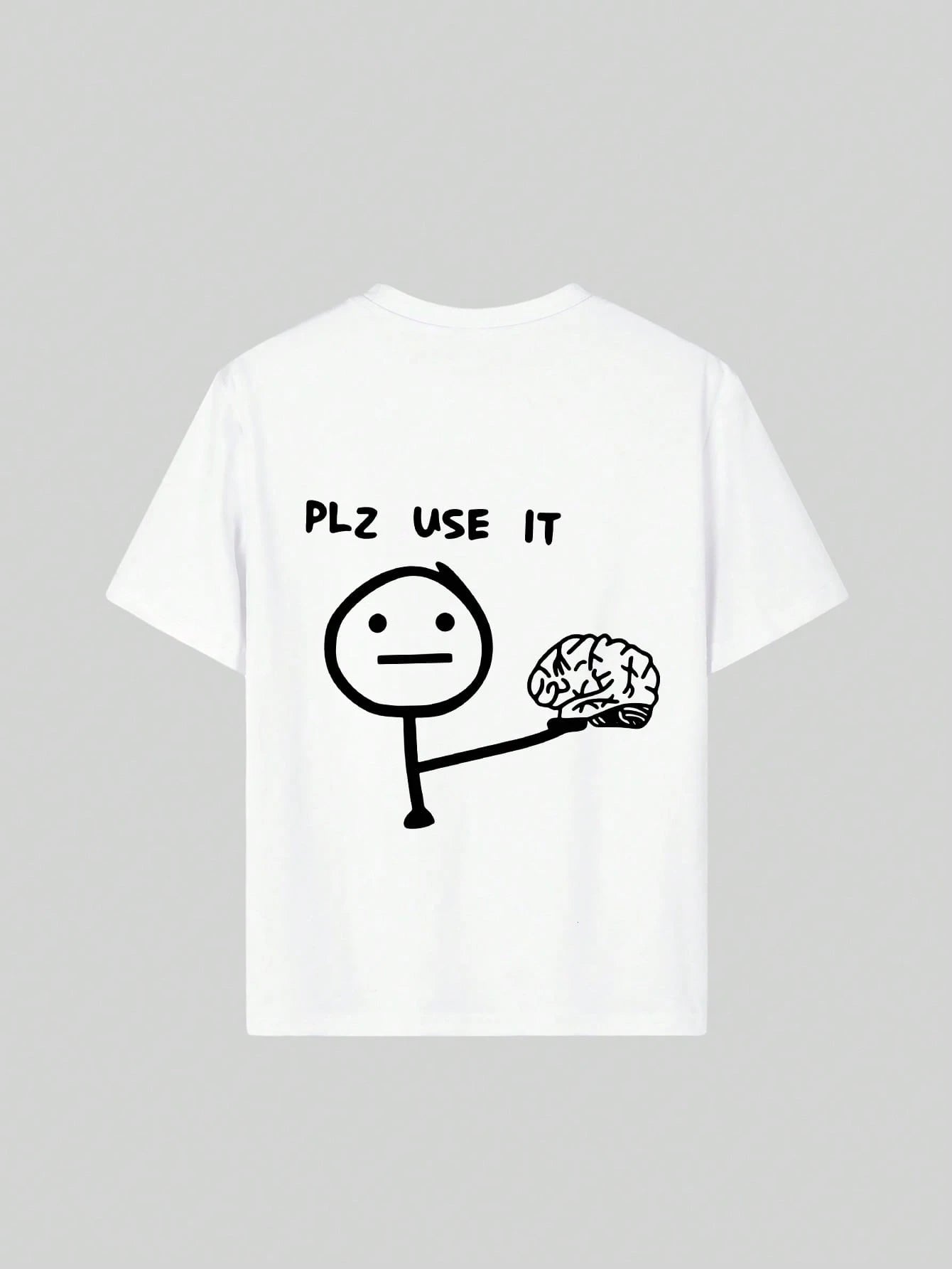 Boys PLZ USE IT Graphic Drop Shoulder Tee - Ivory | 21 Century Kids
