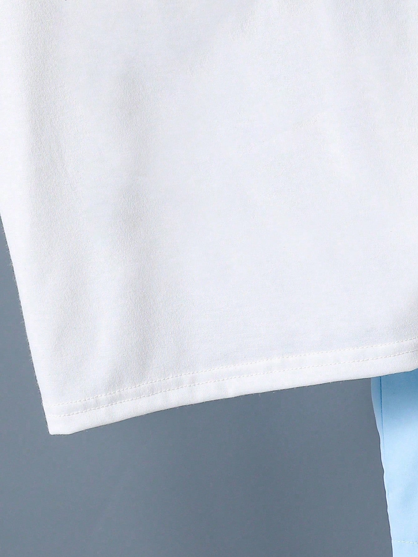 2pcs Boys Geometric Wolf Print T-Shirt & Shorts Set - Powder | 21 C...