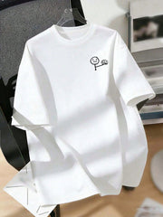Boys PLZ USE IT Graphic Drop Shoulder Tee - Ivory | 21 Century Kids