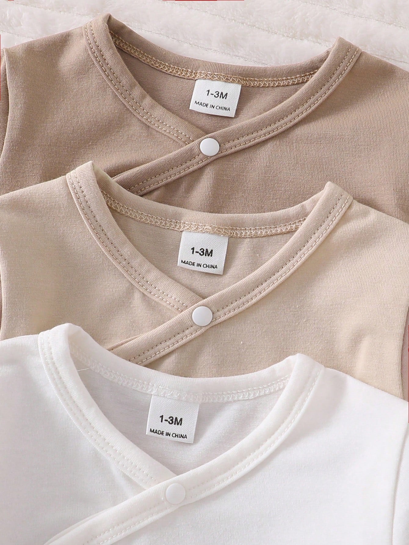 6pcs Baby Boys Wrap Bodysuit & Footed Pants Set - Taupe | 21 Centur...
