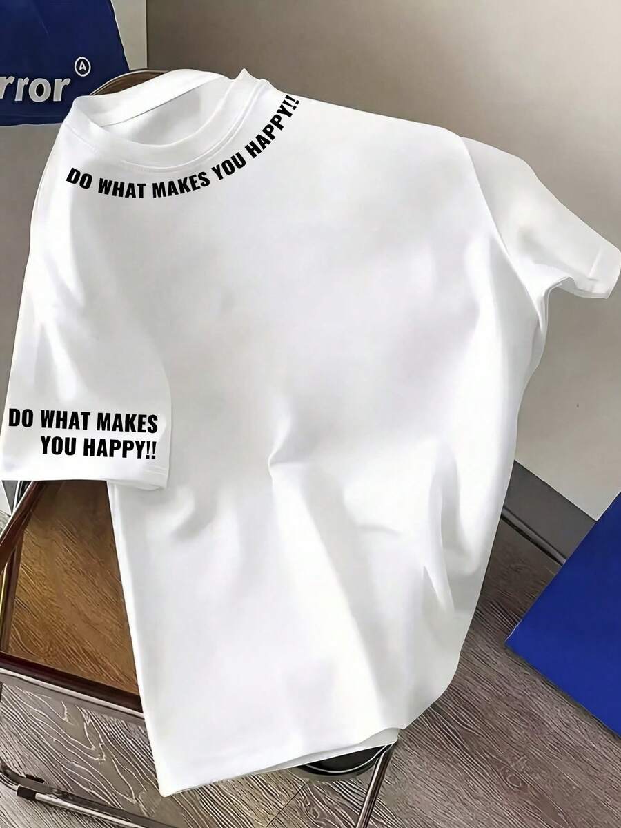 Boys Slogan Graphic Oversized Crew Neck Tee - Ivory | 21 Century Kids