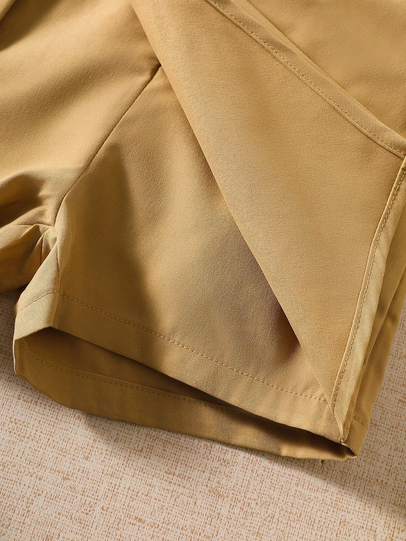 Girls Bow-Detail Wrap Skort - Buff | 21 Century Kids