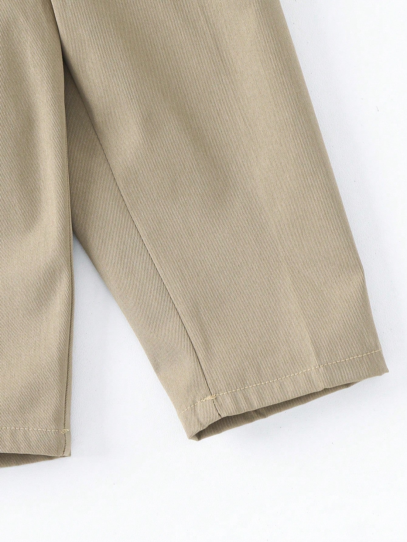 Boys Pleated Chino Trousers with Cuffed Hem - Greige | 21 Century Kids