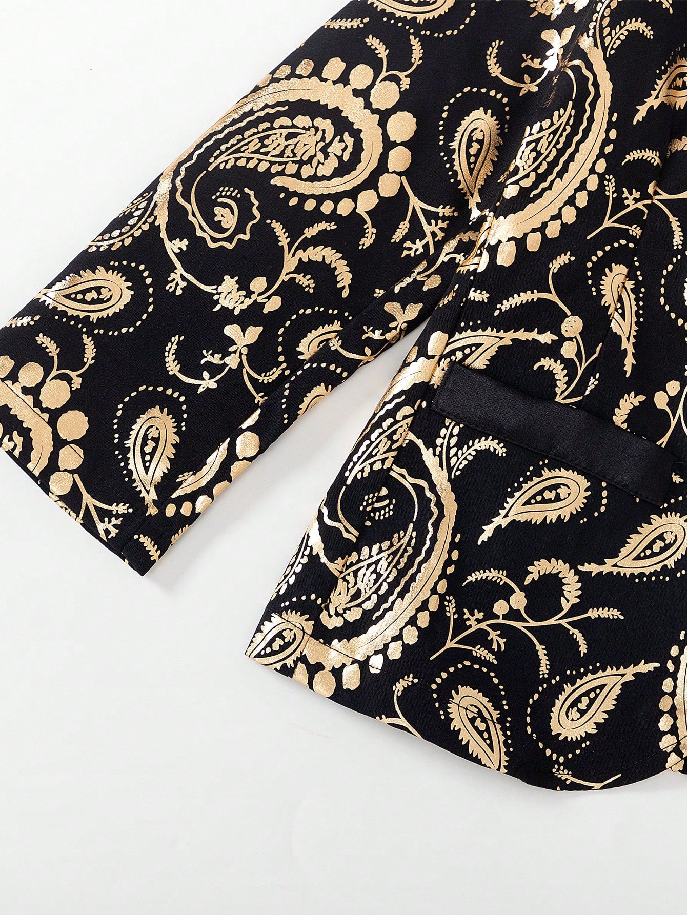 Little Boys Paisley Jacquard Tuxedo Blazer & Trousers - Onyx