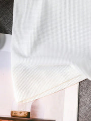 2pcs Boys Waffle Polo Shirt & Tailored Trousers Set - Ivory | 21 Ce...