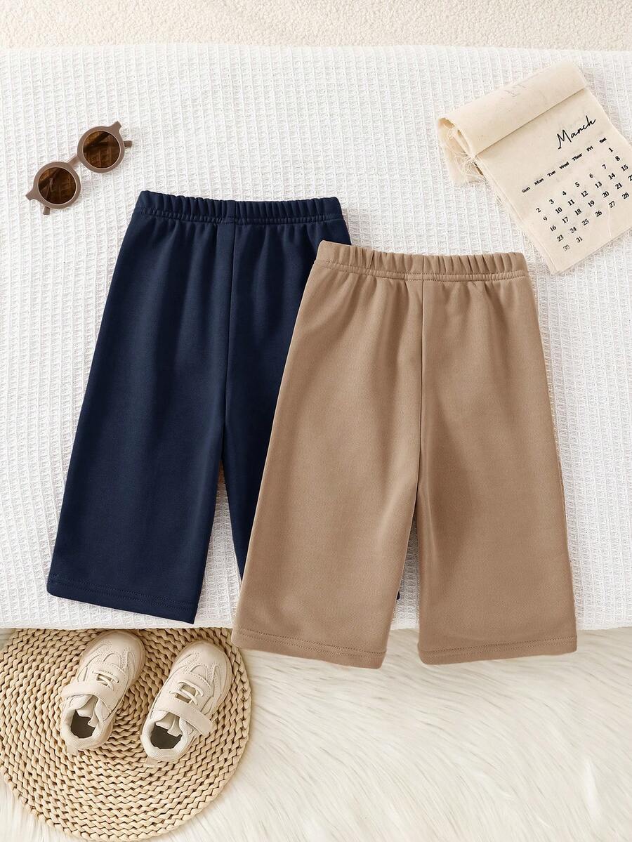 2pcs Boys Wide-Leg Tailored Trousers Set - Midnight | 21 Century Kids