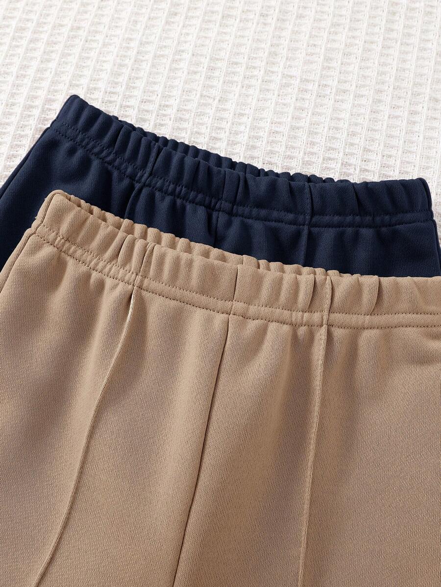 2pcs Boys Wide-Leg Tailored Trousers Set - Midnight | 21 Century Kids