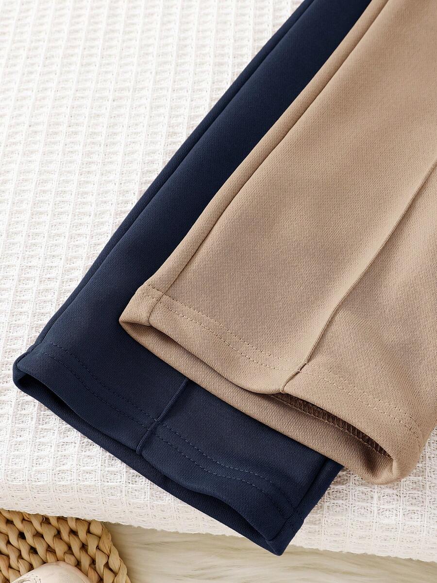 2pcs Boys Wide-Leg Tailored Trousers Set - Midnight | 21 Century Kids