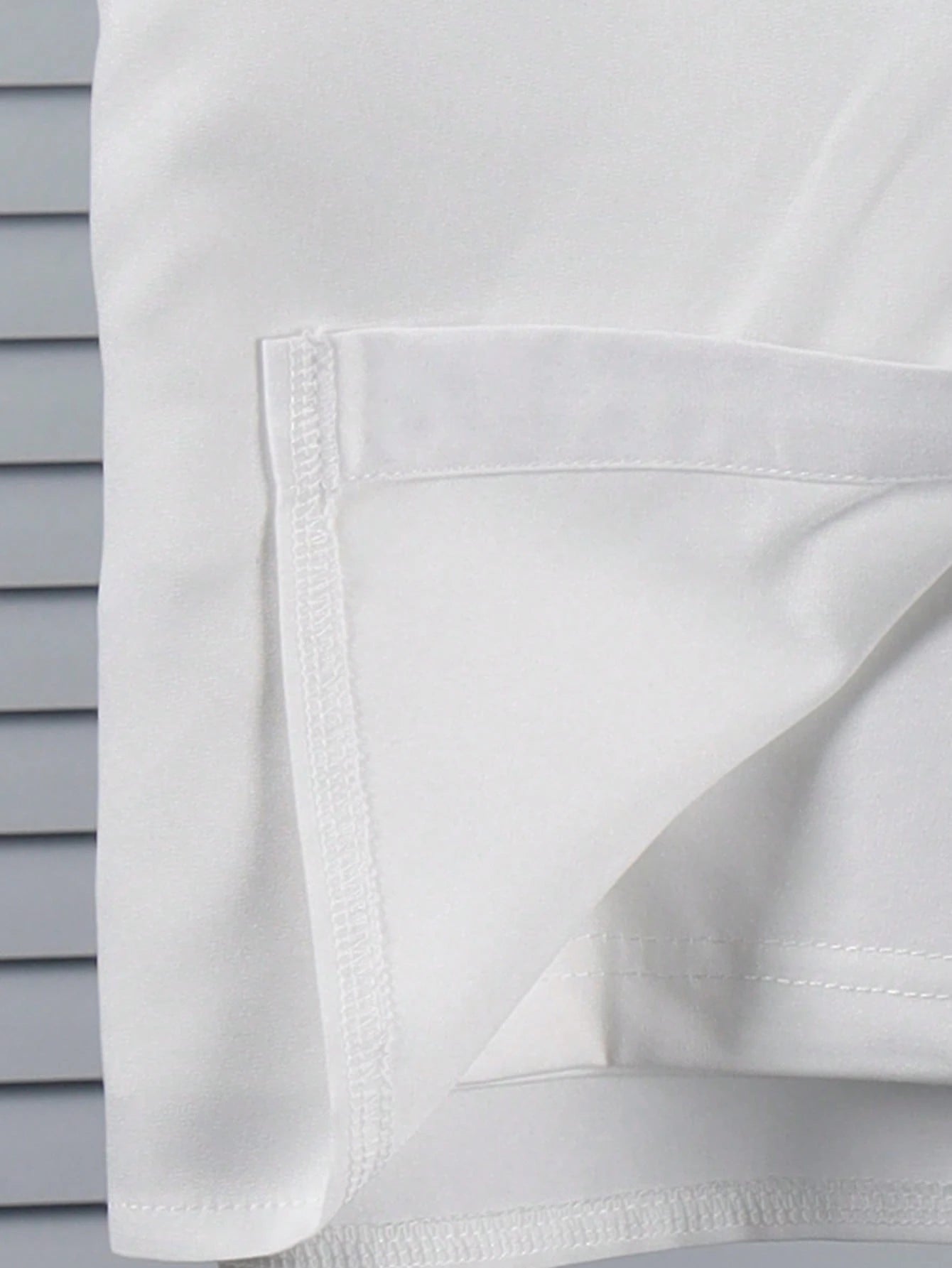 2pcs Big Boys Collared Shirt & Shorts Set - Ivory